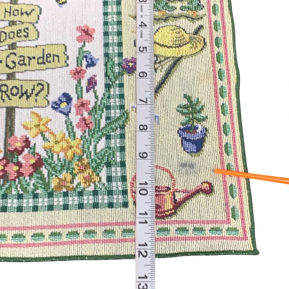 Garden Tapestry Placemats Set of‎ 4 How Does Your Garden Grow Table Decor